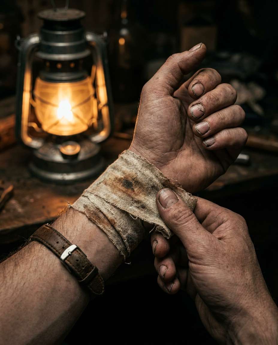 close hands detail photo