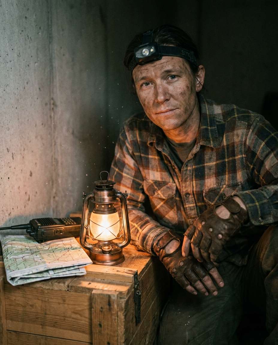 bunker portrait light photo