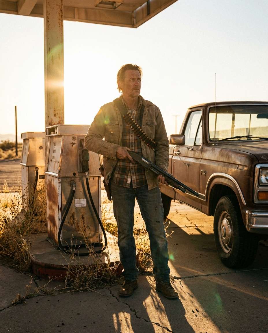 gas station standoff photo