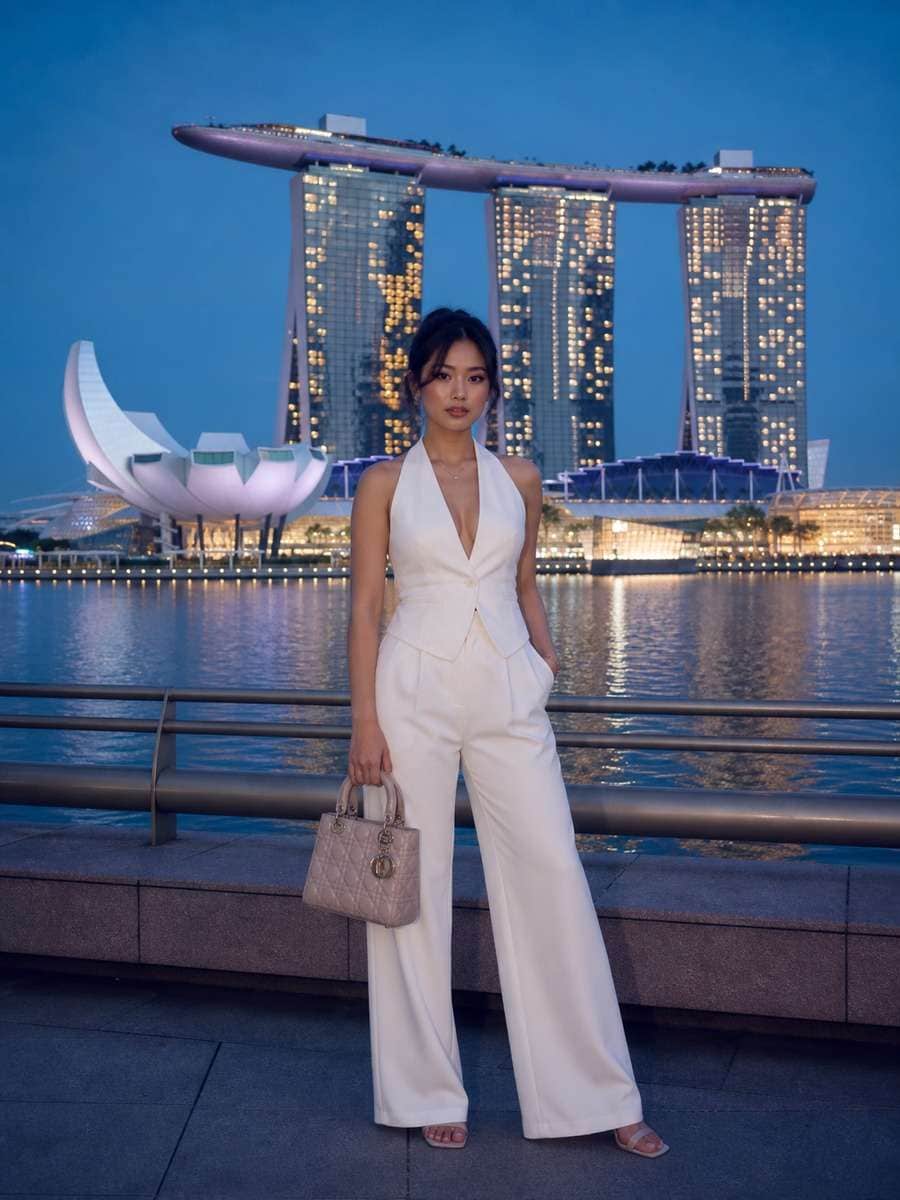Marina Bay Evening Portrait photo