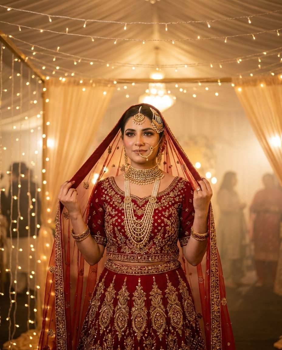 baraat red royalty photo