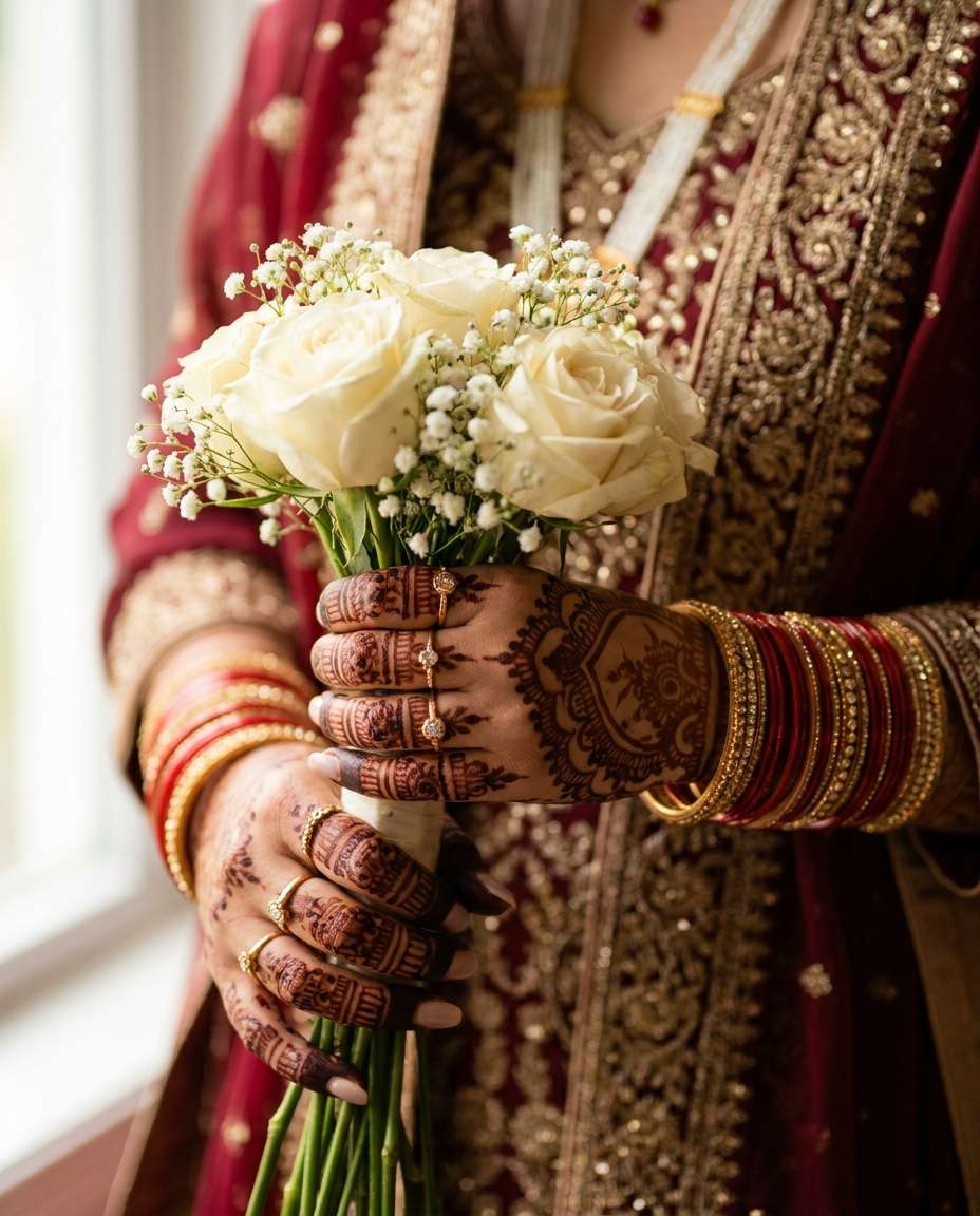 henna hands detail photo