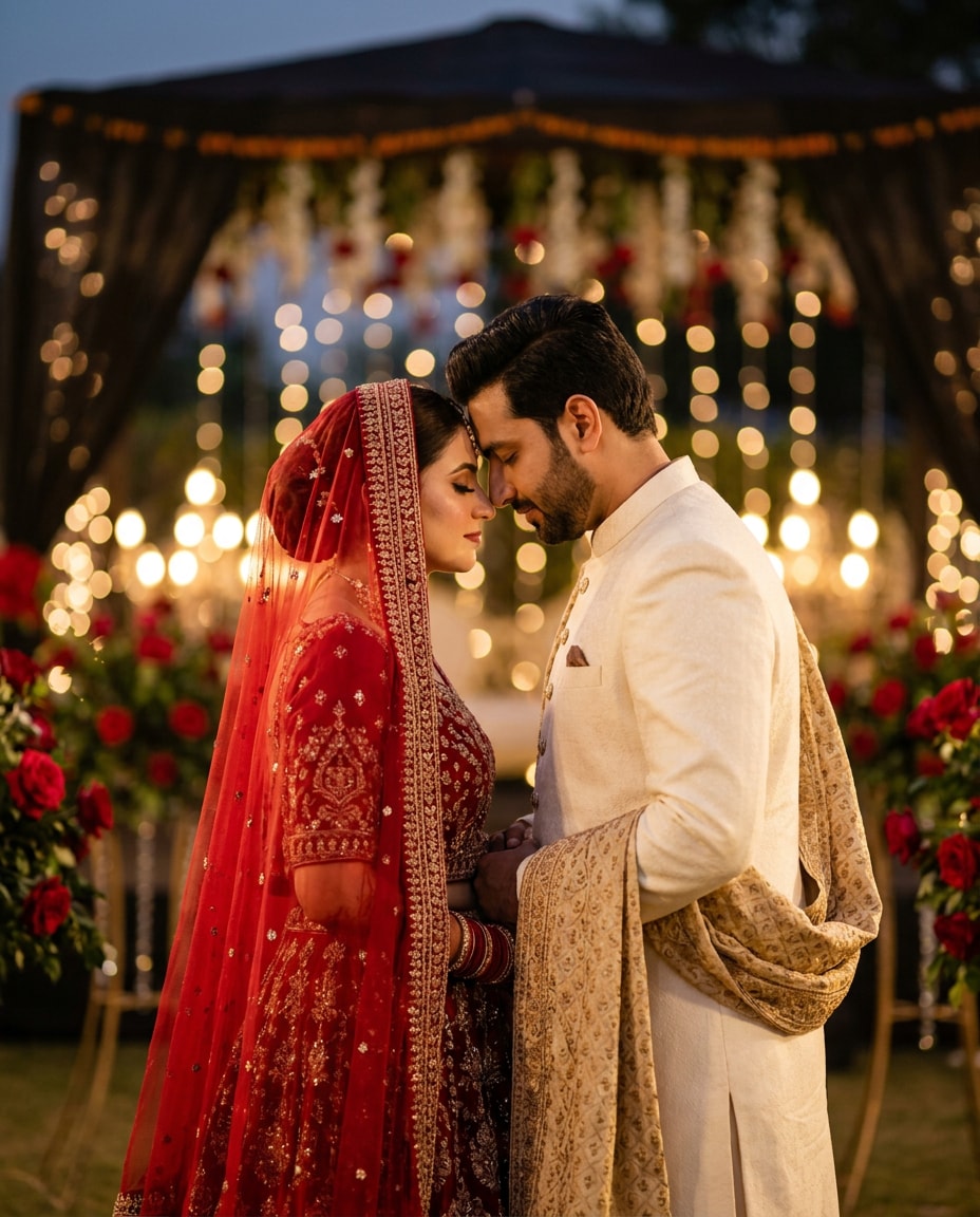 couple baraat portrait photo