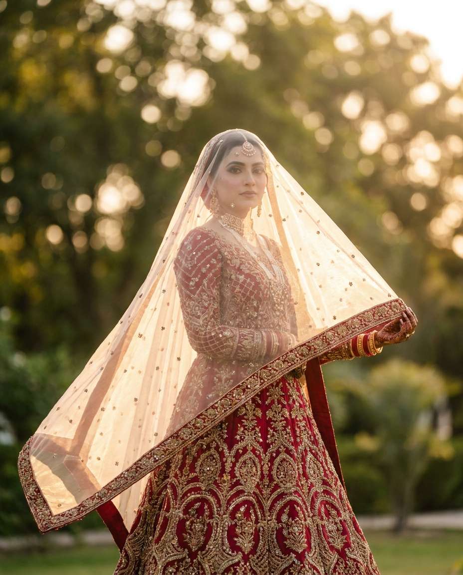dupatta veil glow photo