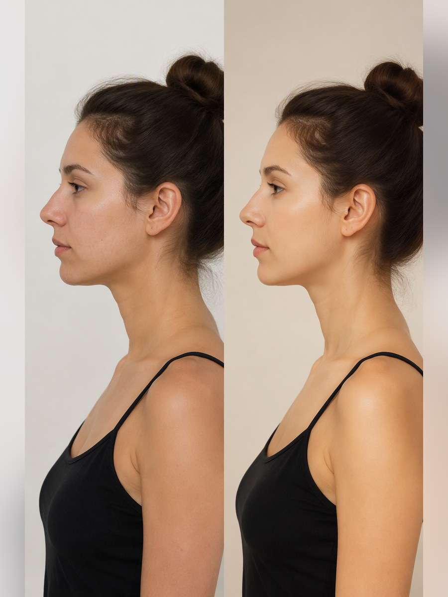 Soft Cream Beauty Profile — illustrative image-to-image before and after