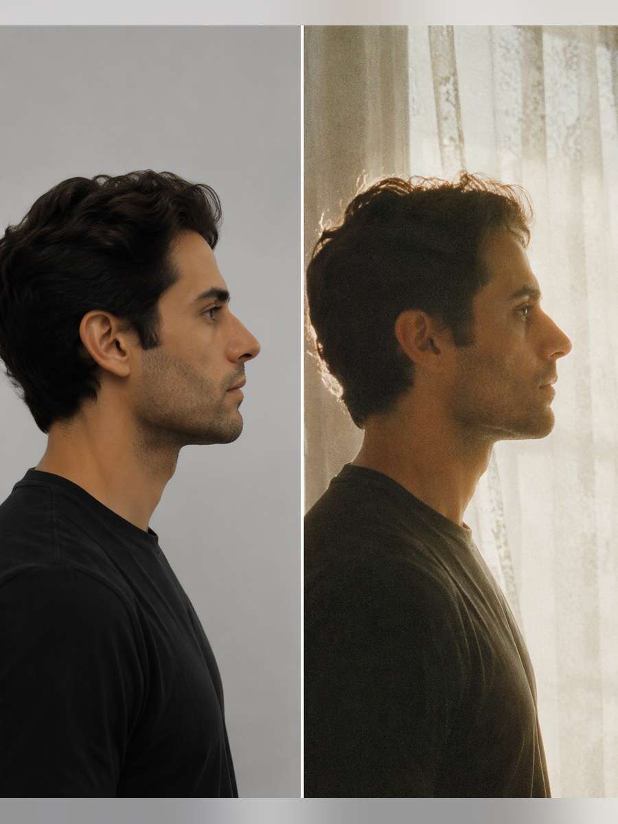 Vintage Film Backlight — illustrative image-to-image before and after