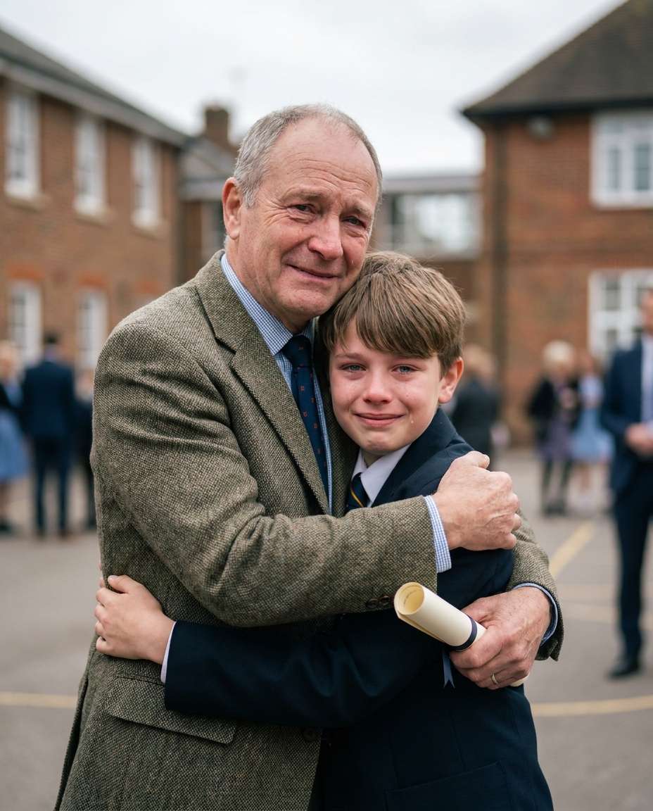 graduation proud hug photo
