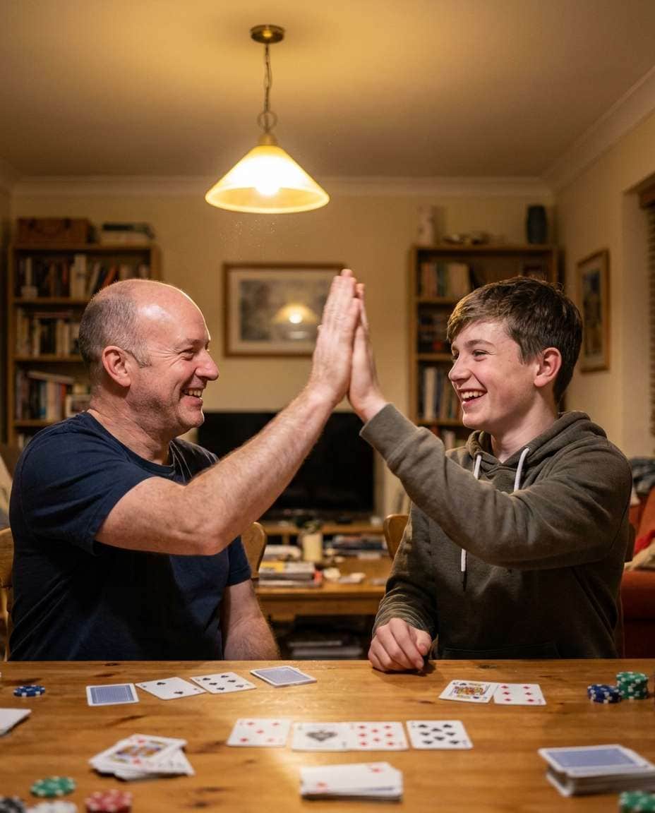 game night highfive photo