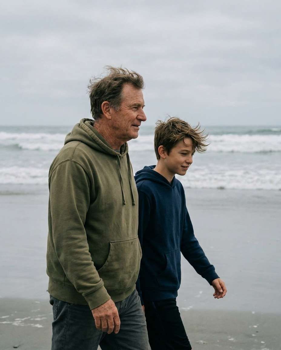 beach hoodie breeze photo