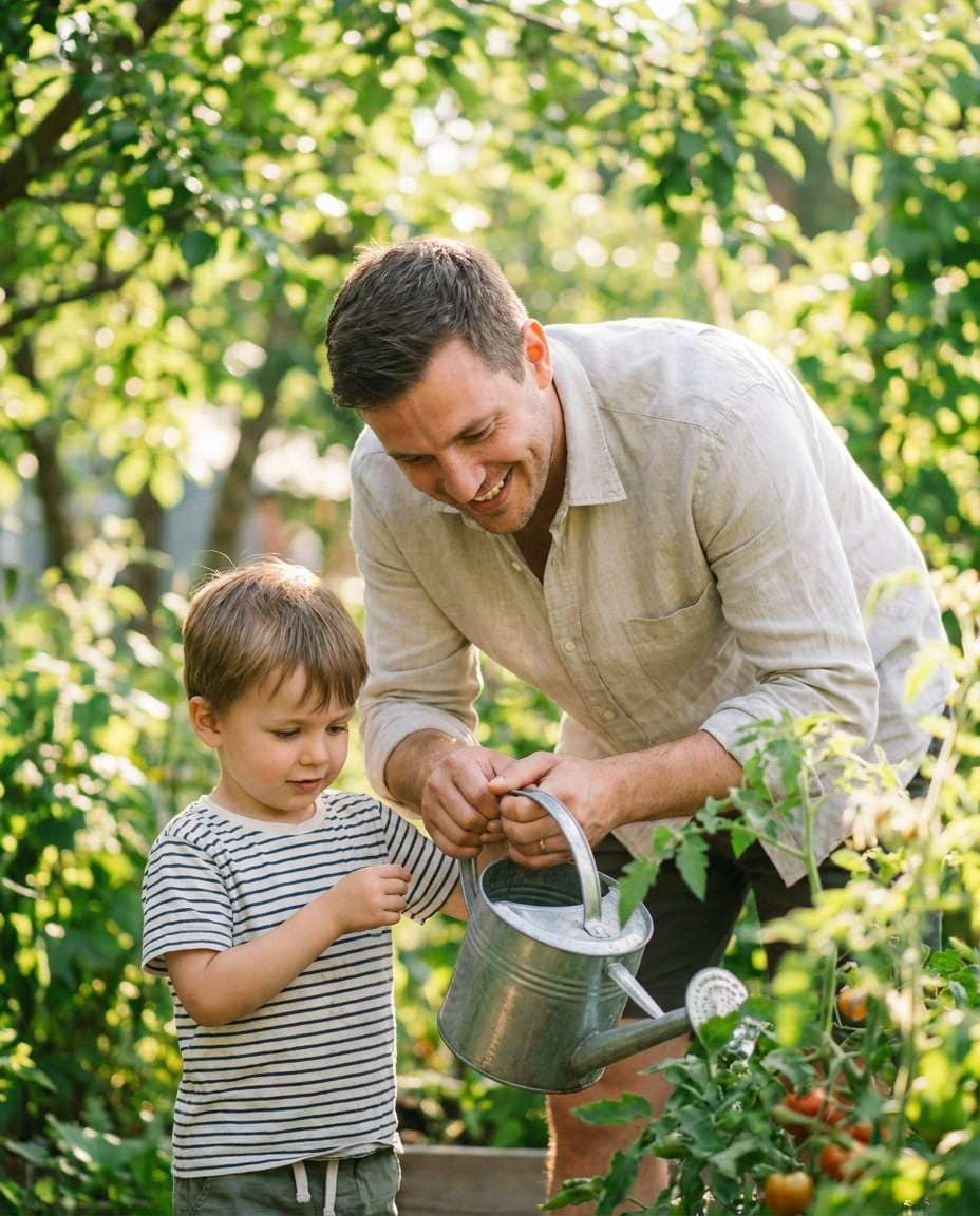 garden watering time photo