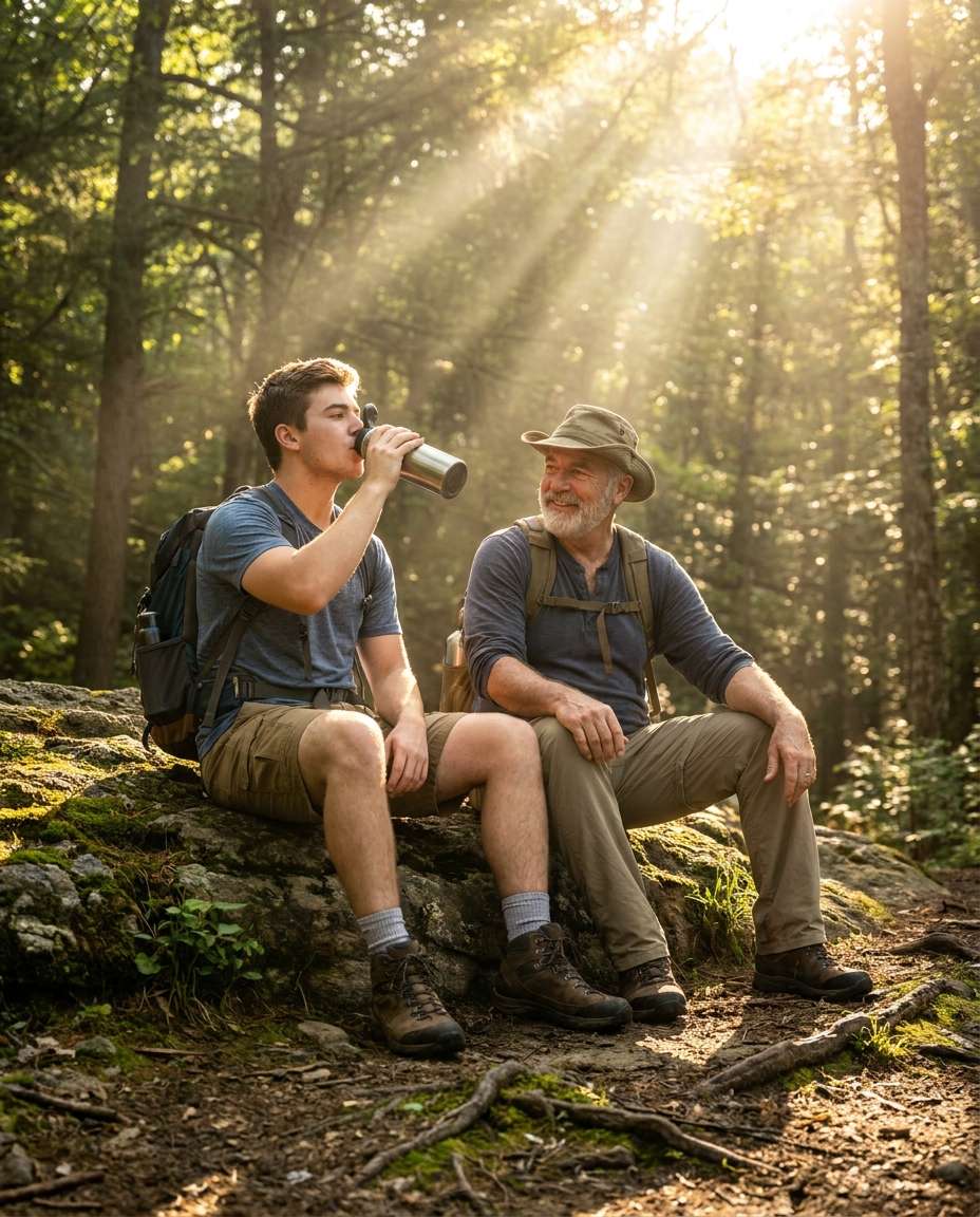 hiking trail pause photo