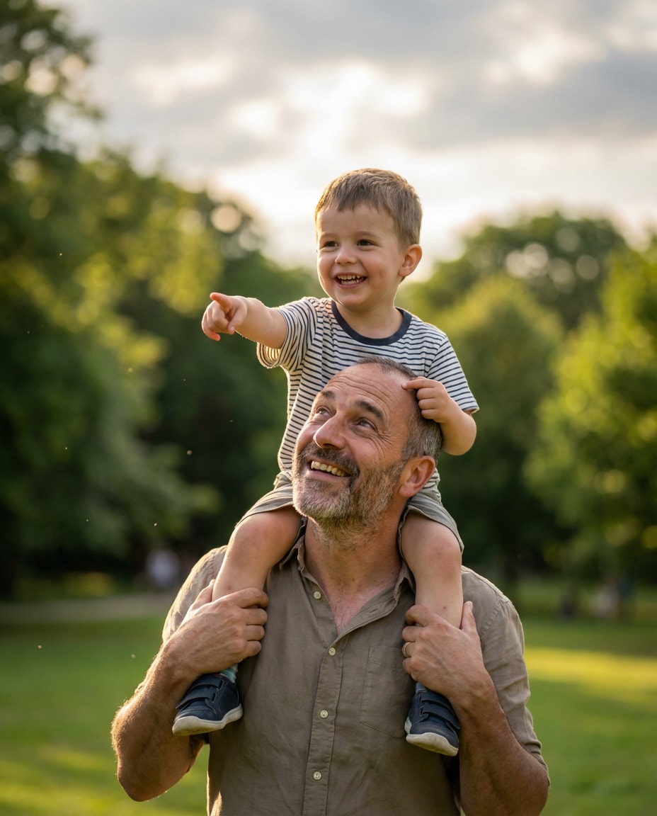 shoulder ride park photo