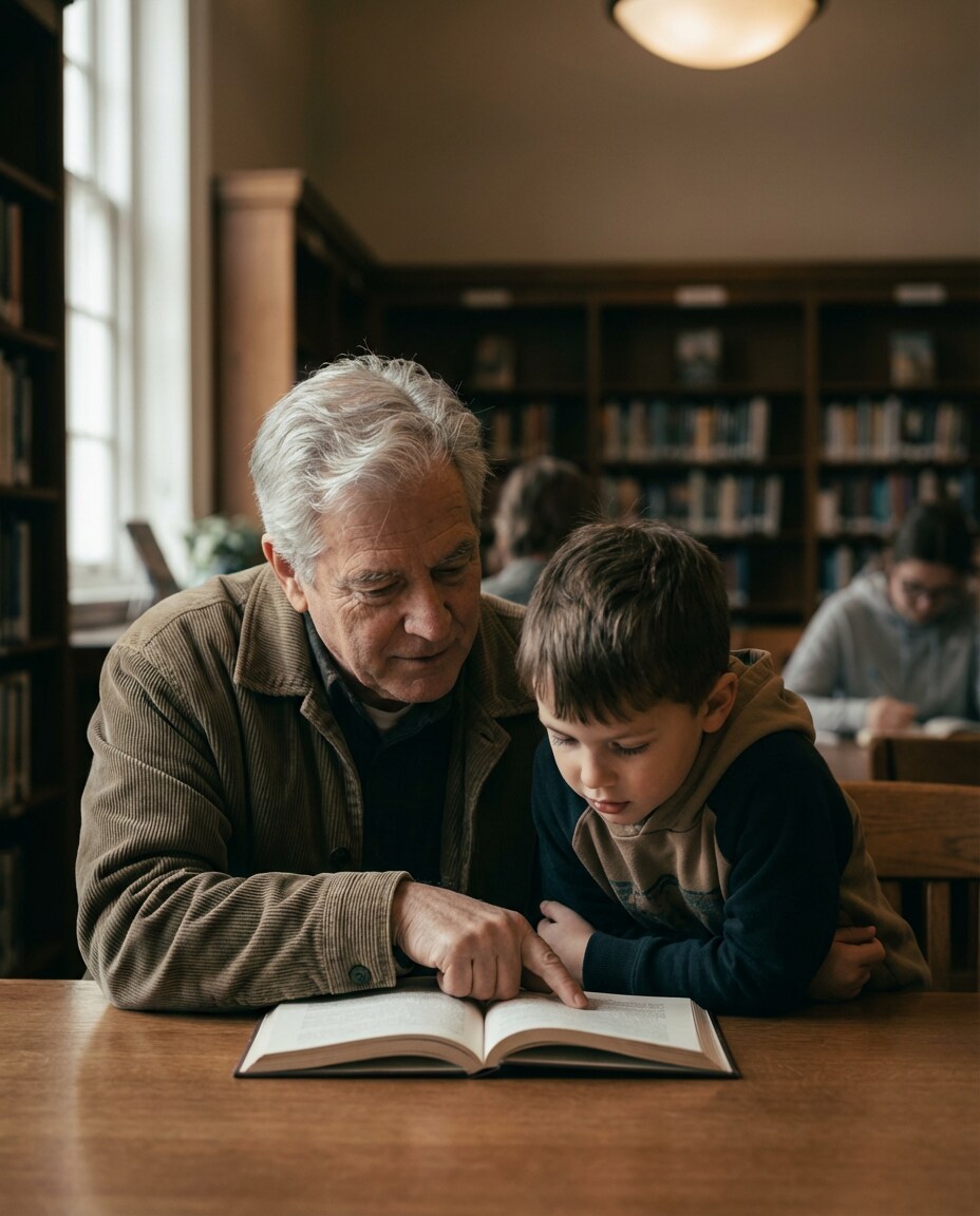 library mentor moment photo