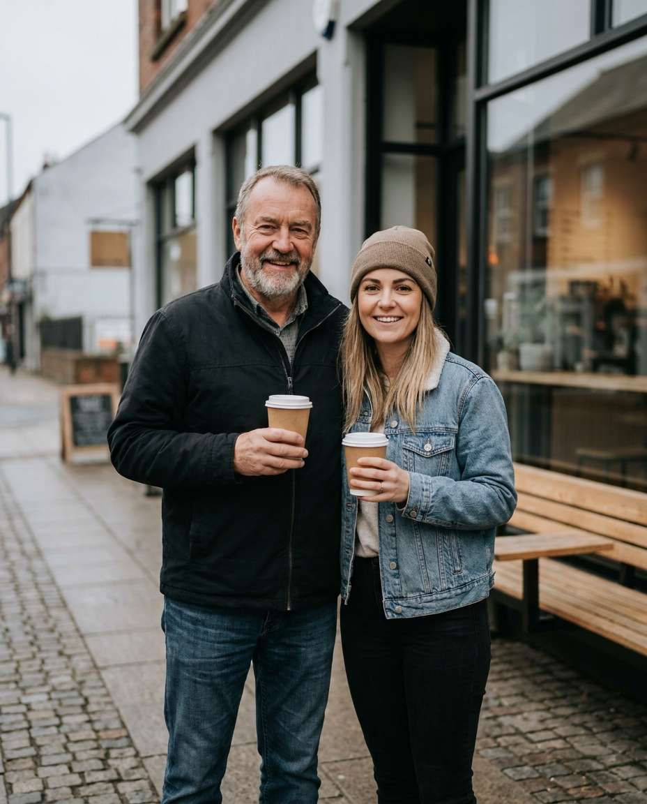 coffee shop portrait photo