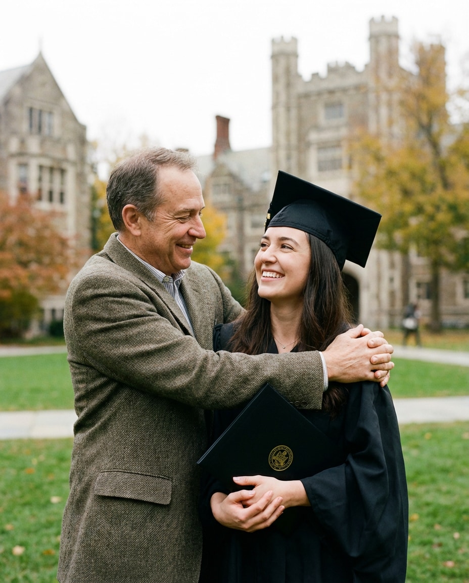 graduation proud pose photo