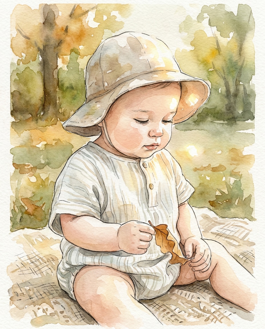 at a park blanket photo