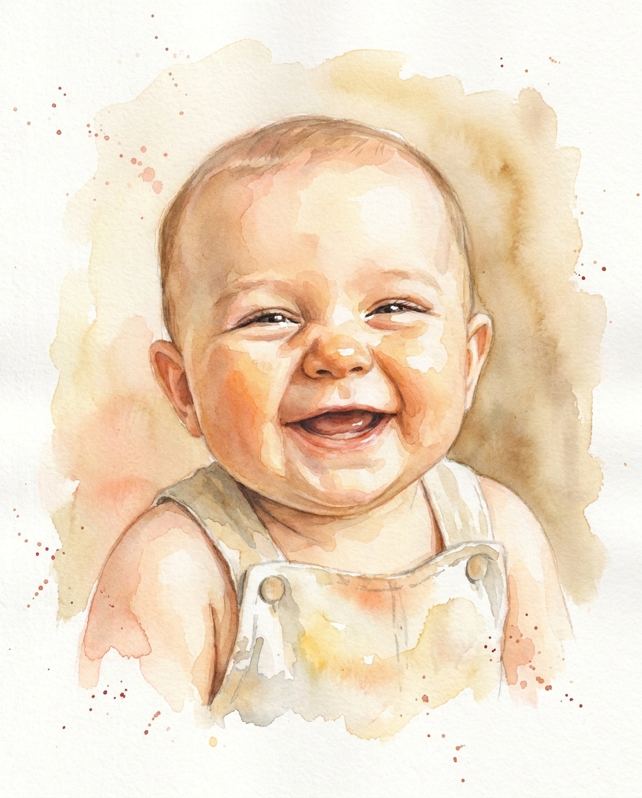 tiny laugh closeup photo