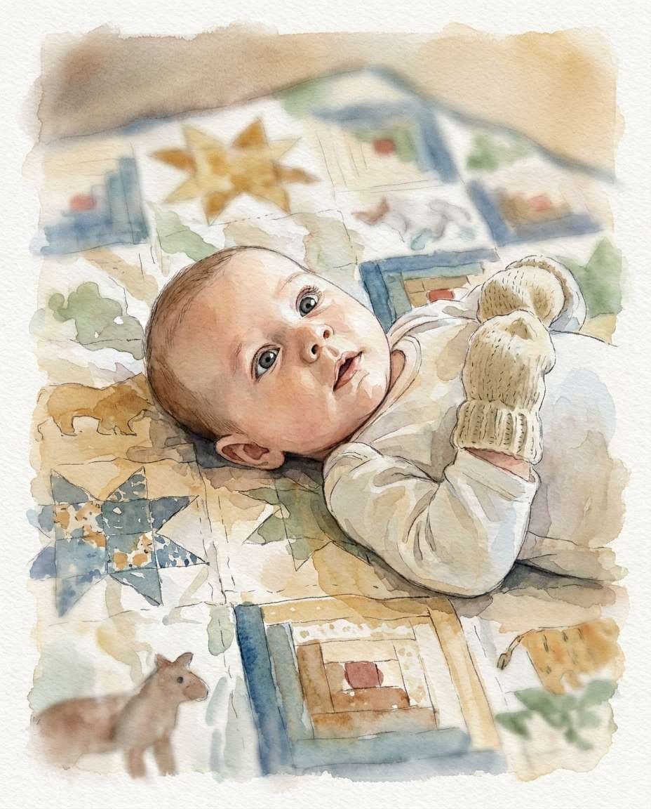 grandmas quilt memory photo