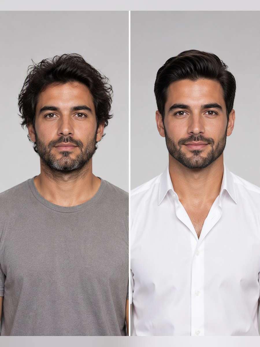 Clean Grooming Campaign - illustrative image-to-image before and after