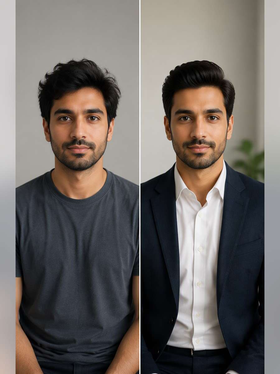 Creative Professional Style - illustrative image-to-image before and after