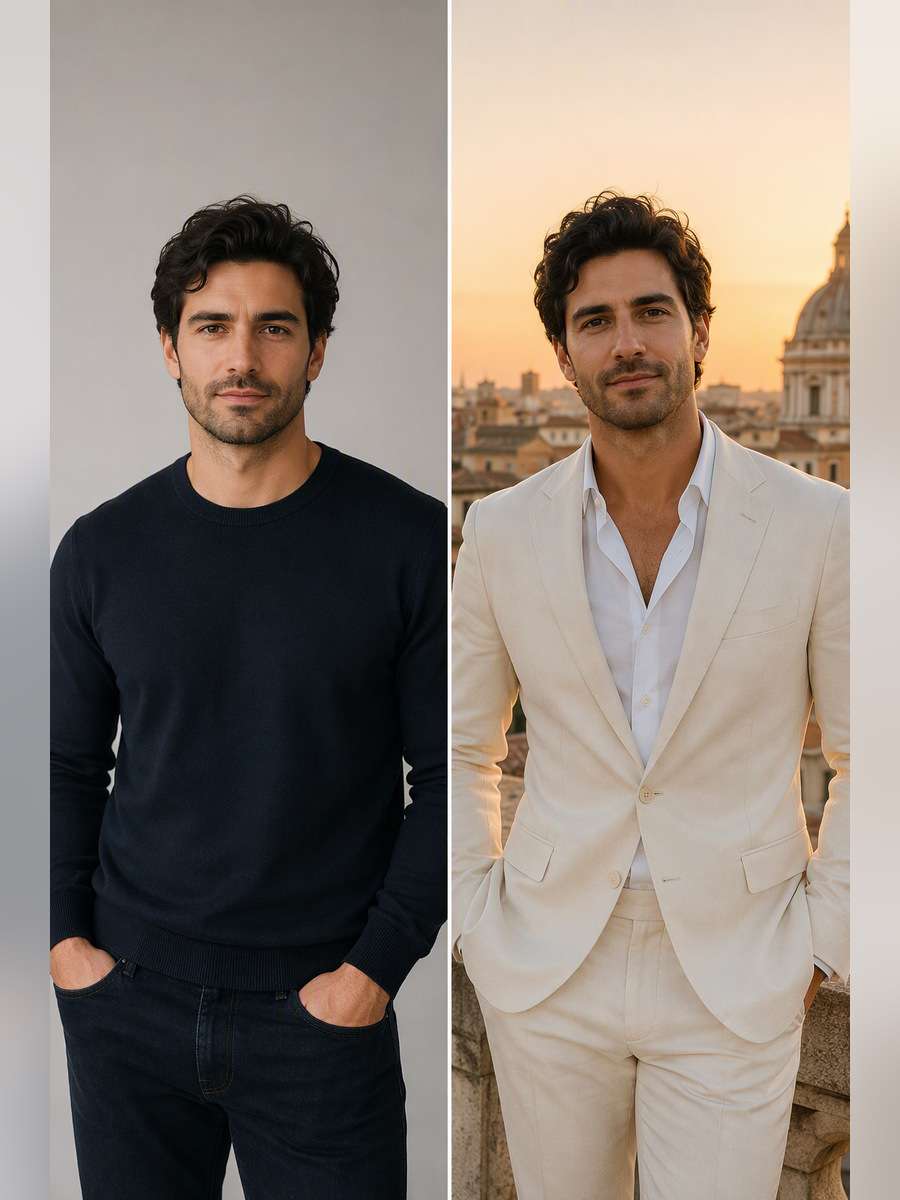 Ivory Rooftop Editorial - illustrative image-to-image before and after