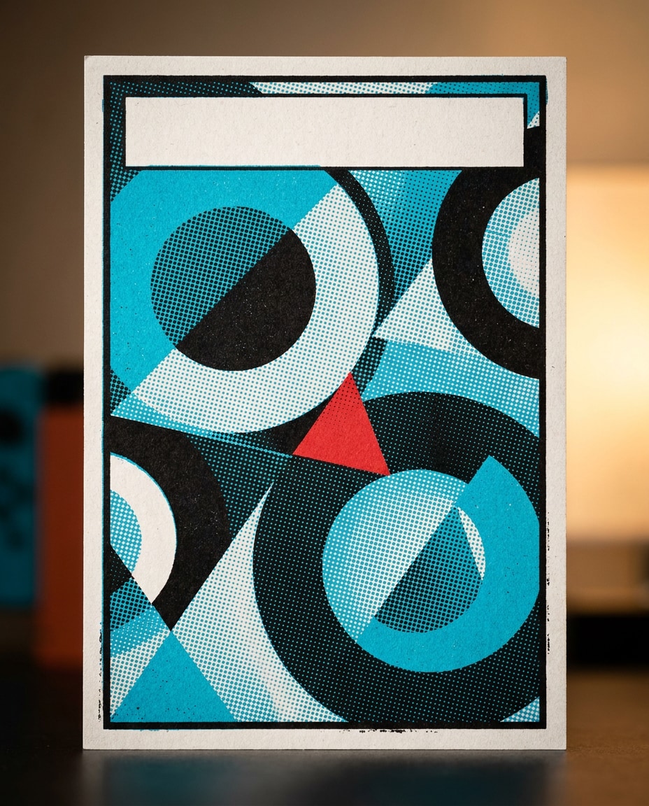 halftone geometry pop photo