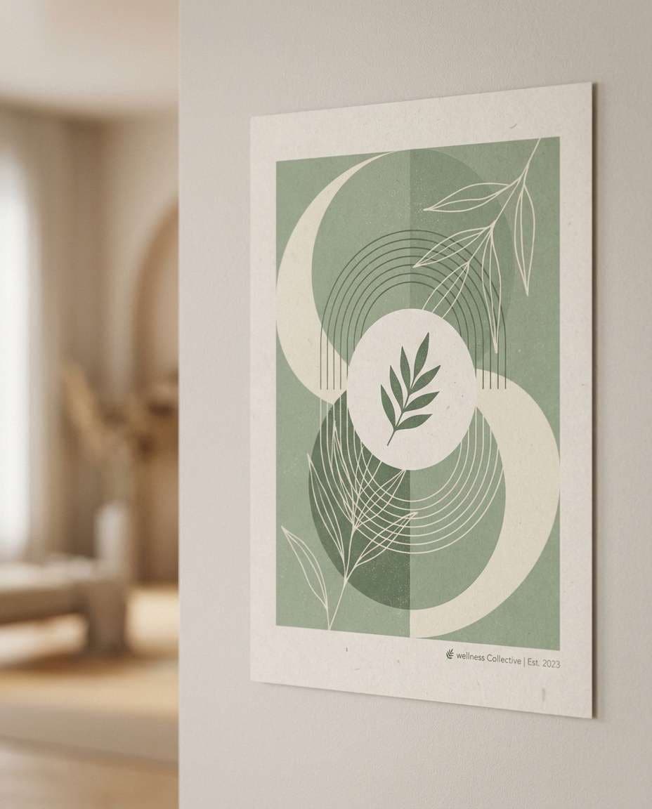minimal botanical geometry photo