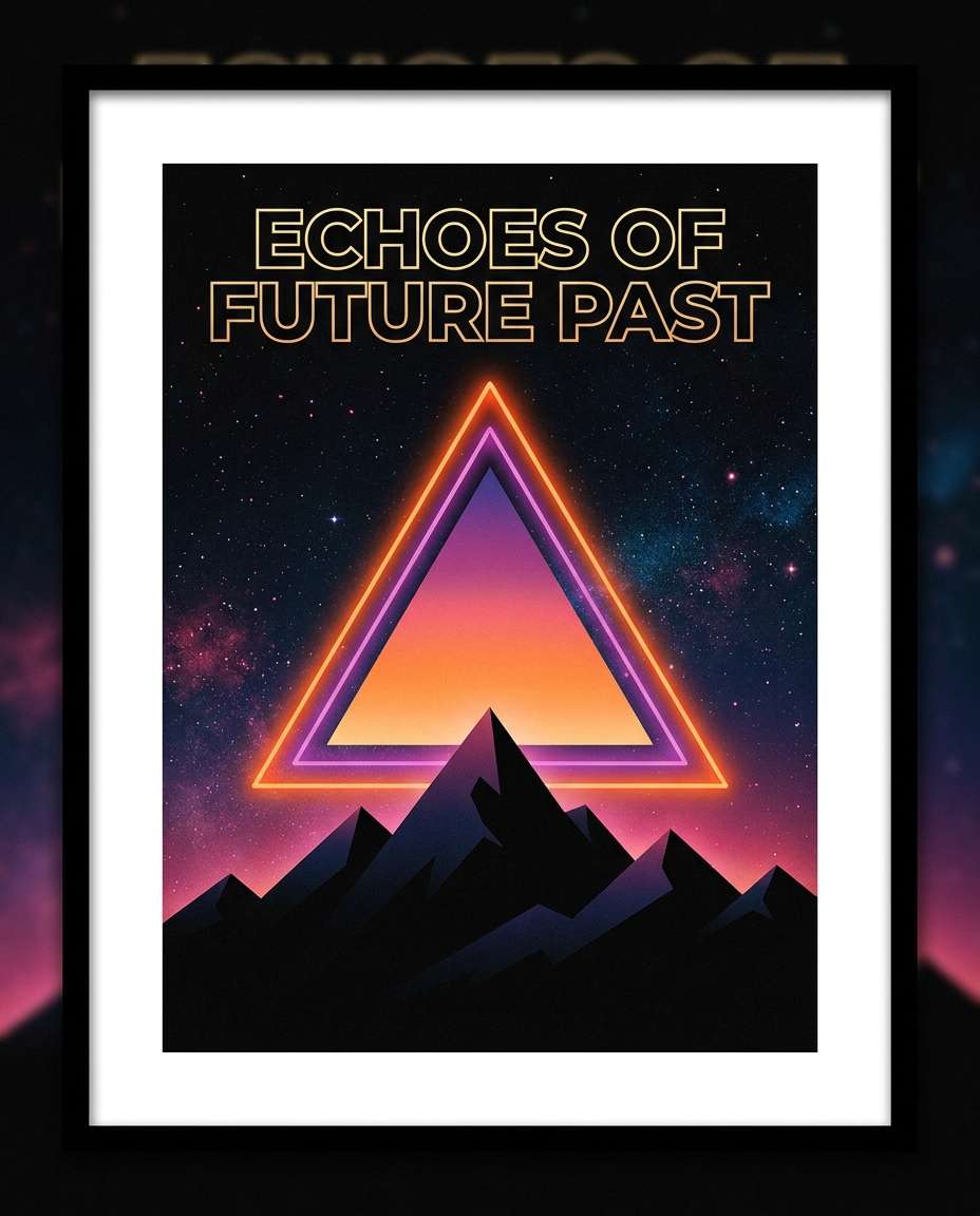 retro futurism triangle photo