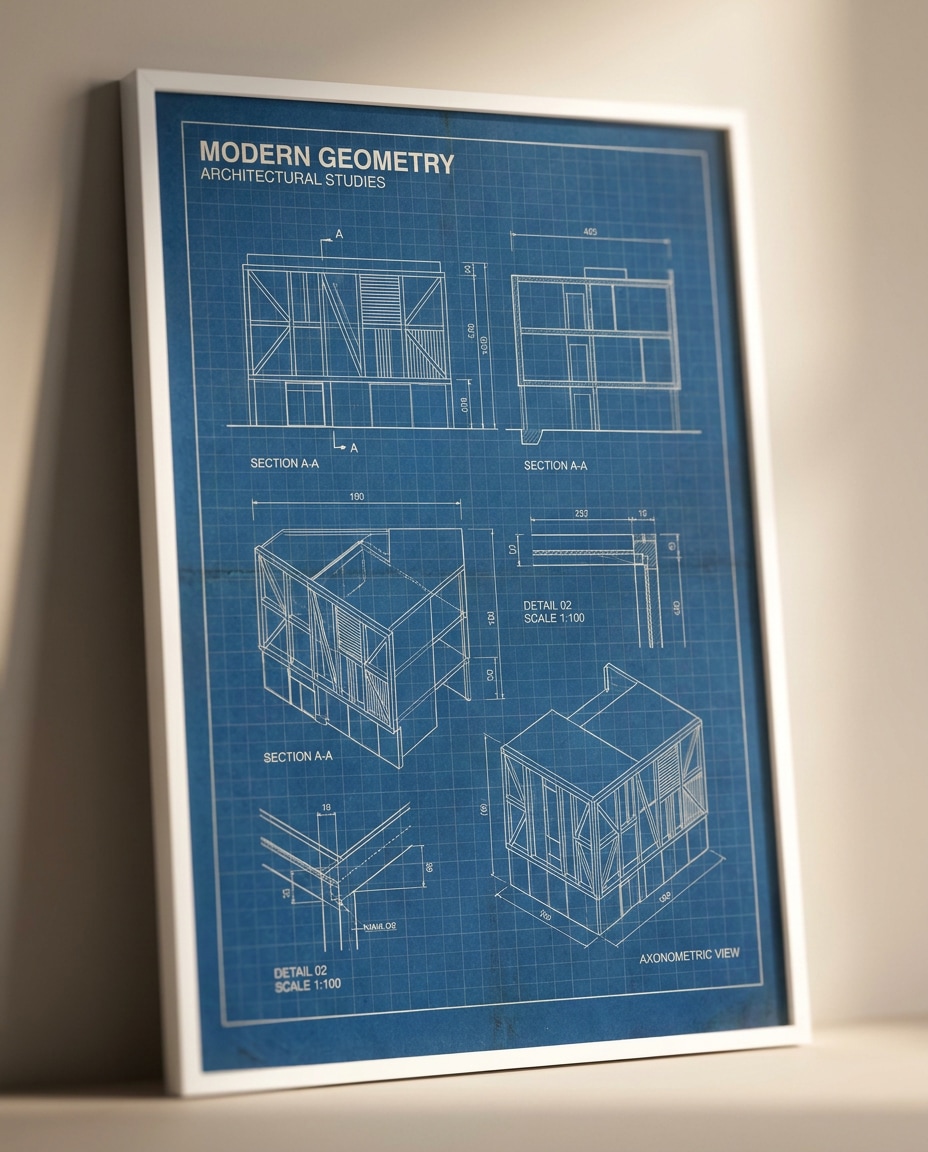 architectural blueprint photo
