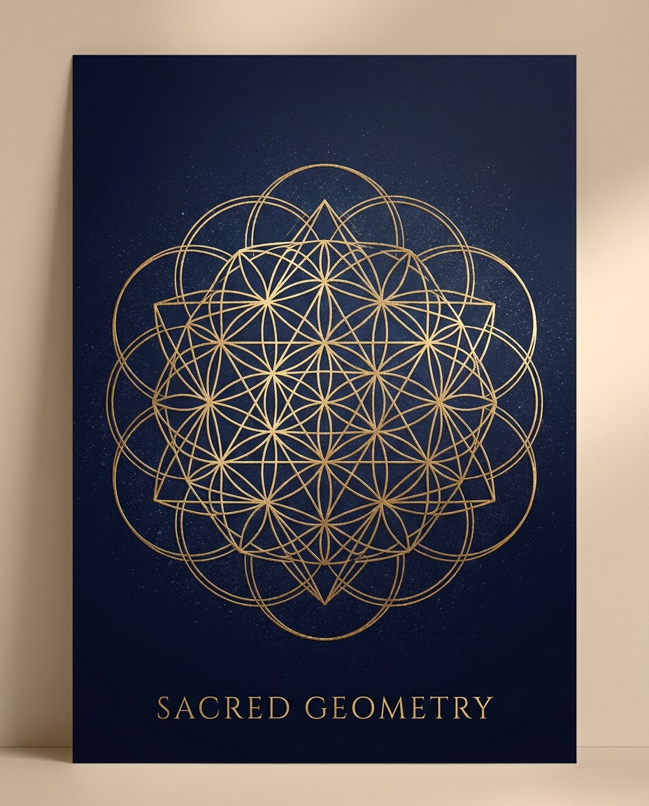 sacred geometry gold photo