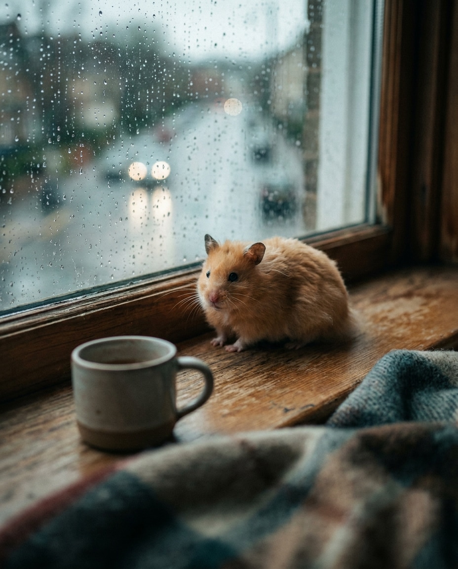 rainy window mood photo