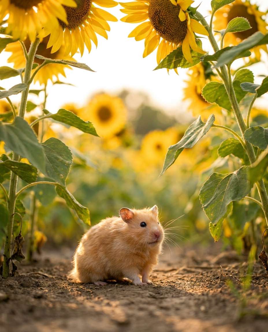 sunflower field tiny photo