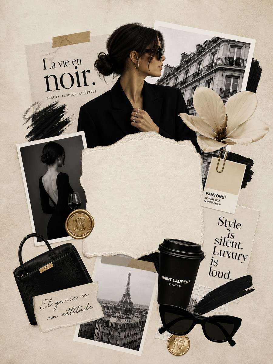 Editorial Fashion Moodboard Cover photo