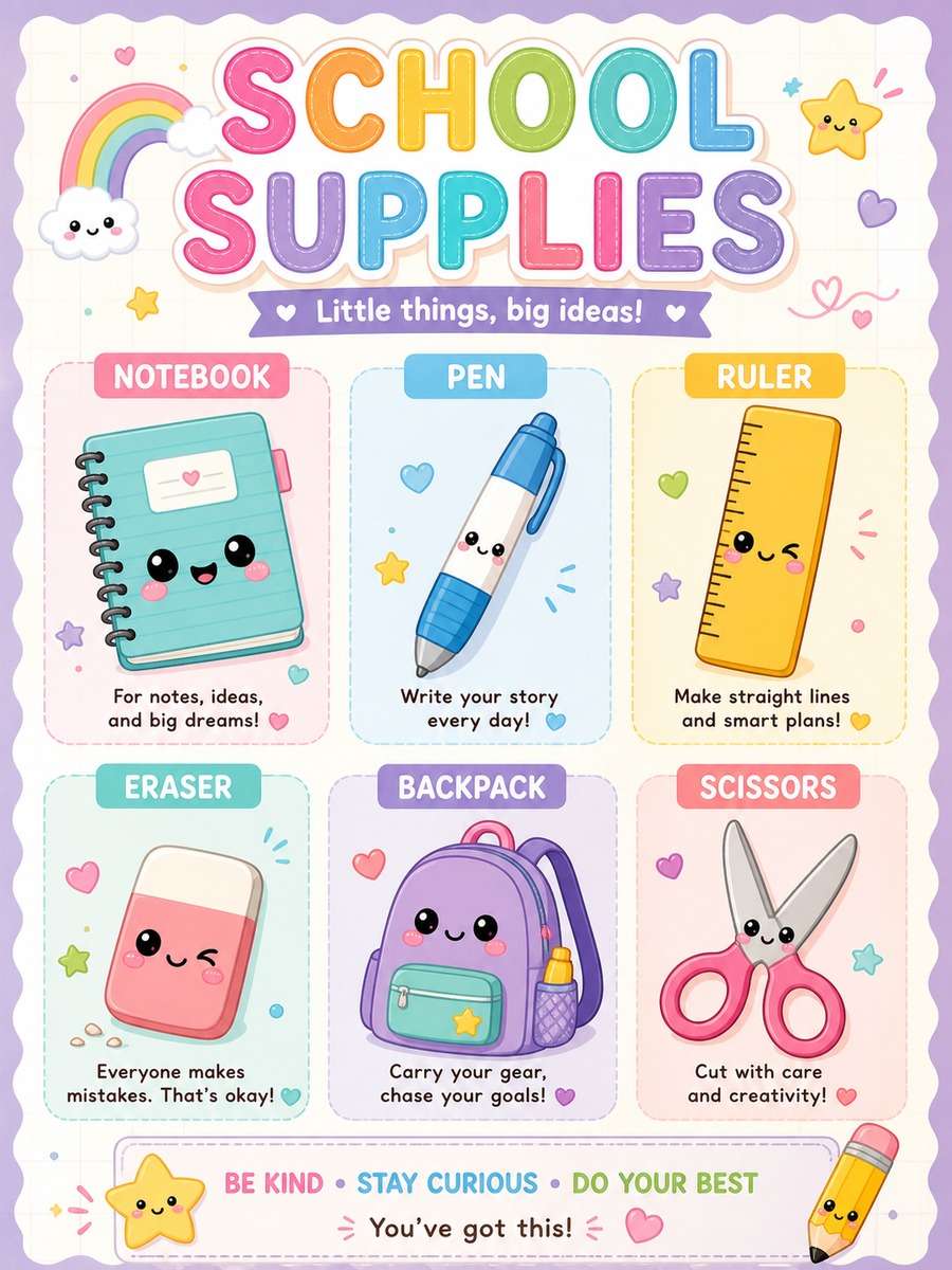 Cute School Supplies Guide photo