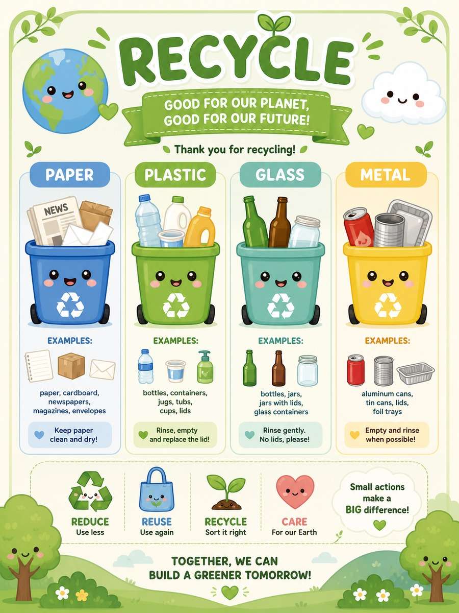 Kawaii Recycling Guide photo