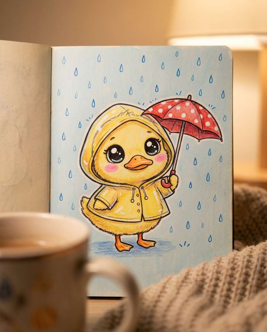 duckling raincoat photo