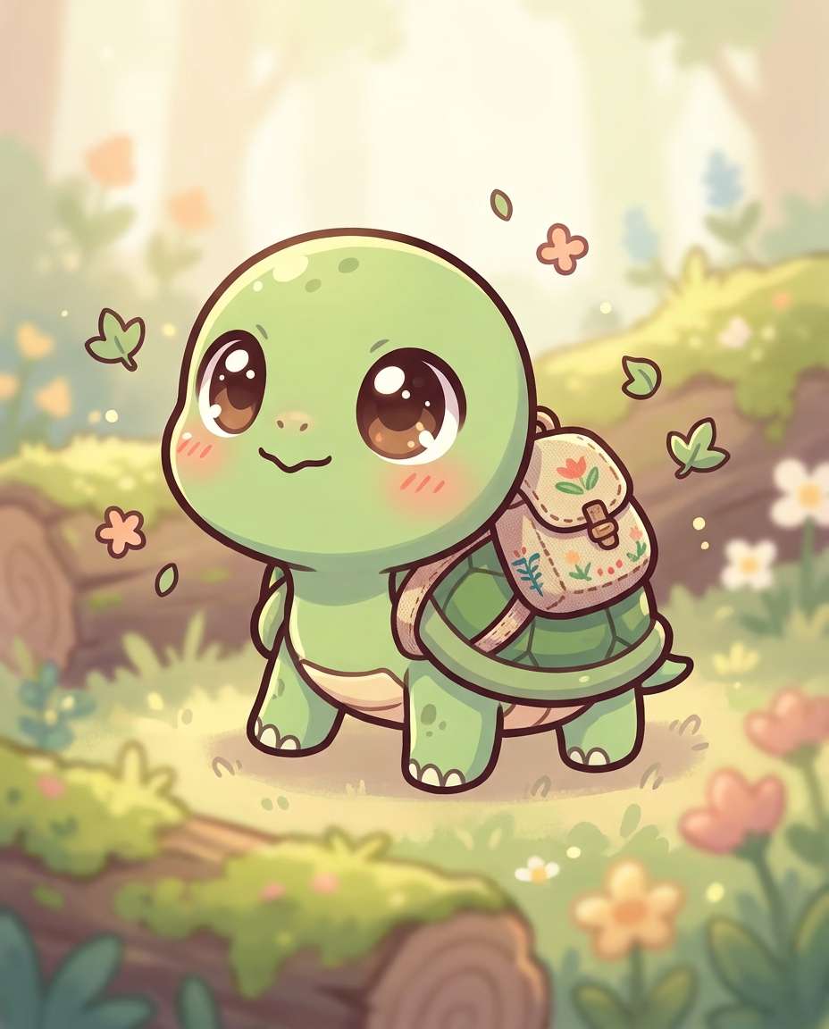 tiny turtle traveler photo
