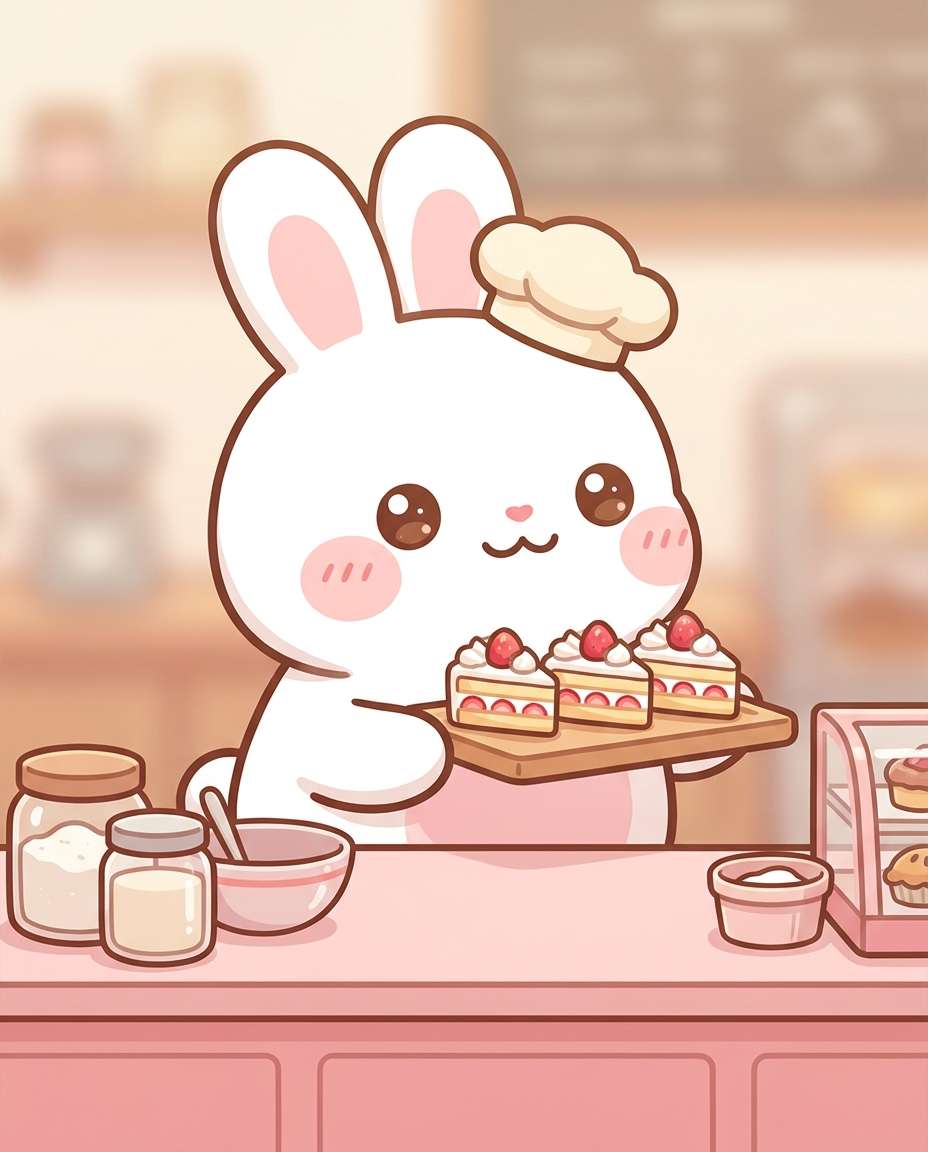 bunny bakery helper photo