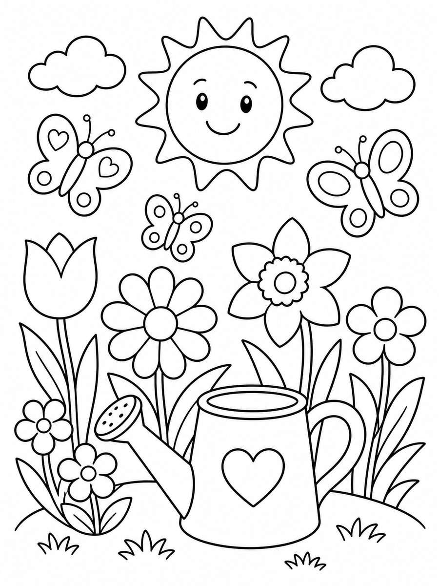 Spring Garden Scene photo