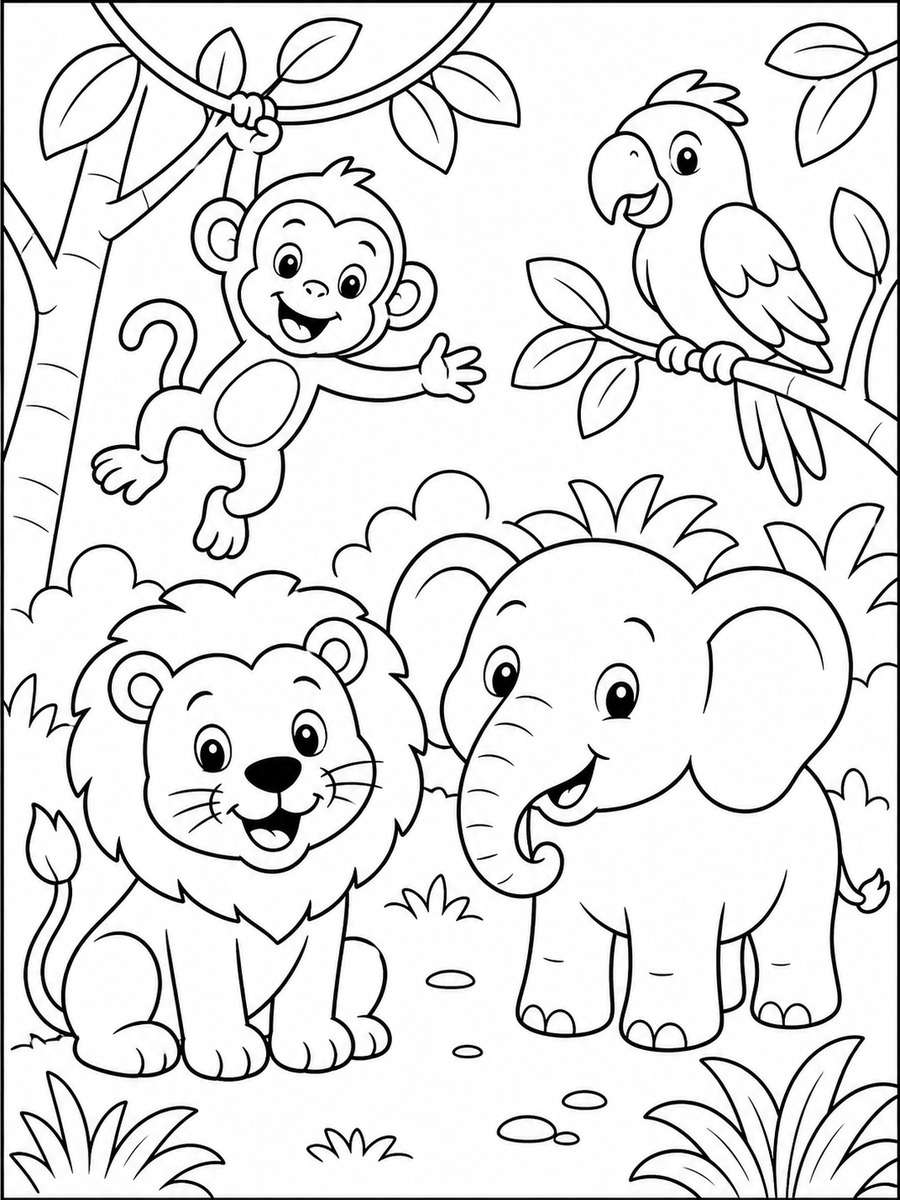 Jungle Animal Friends photo