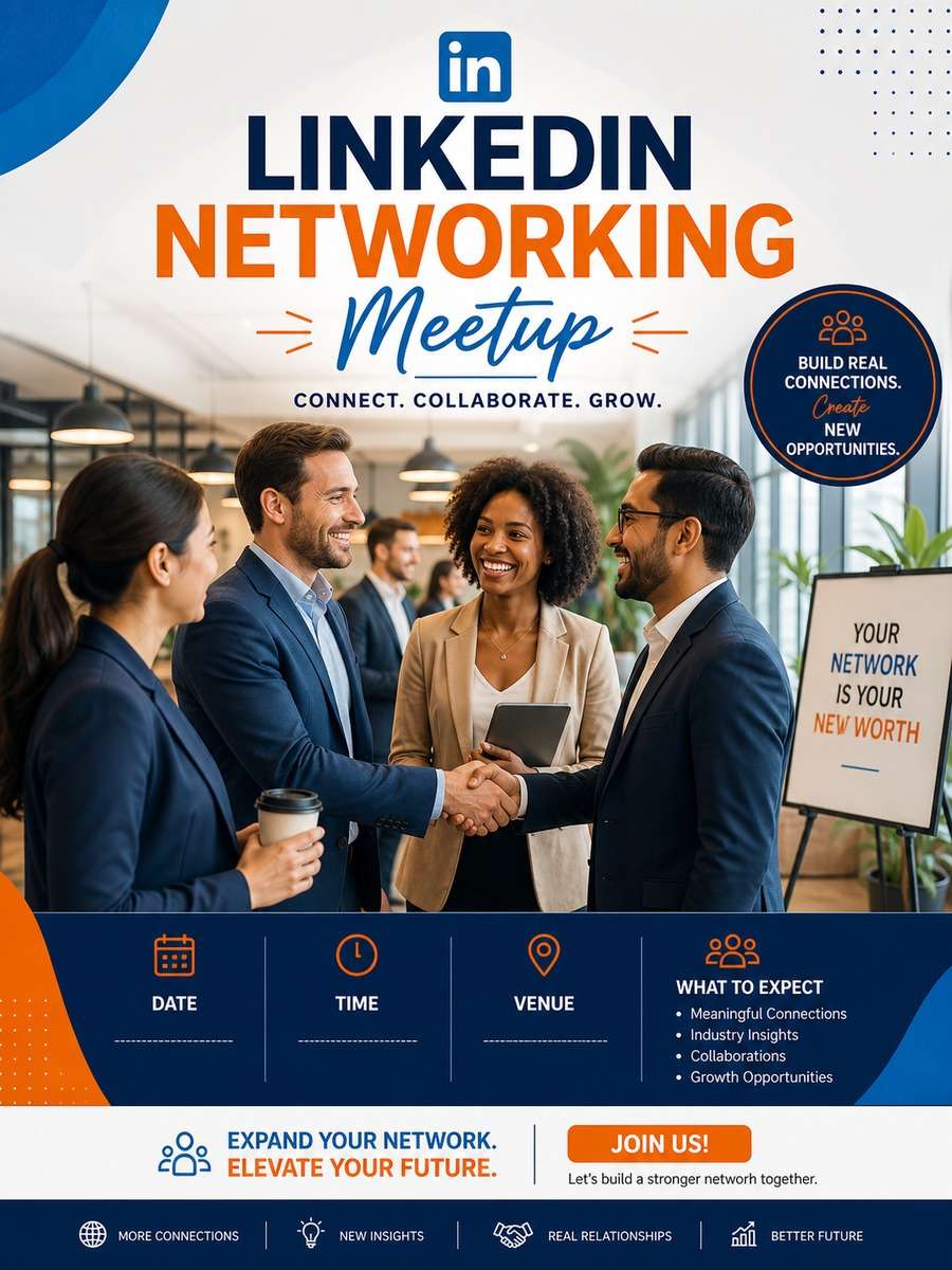 Networking Meetup Poster photo