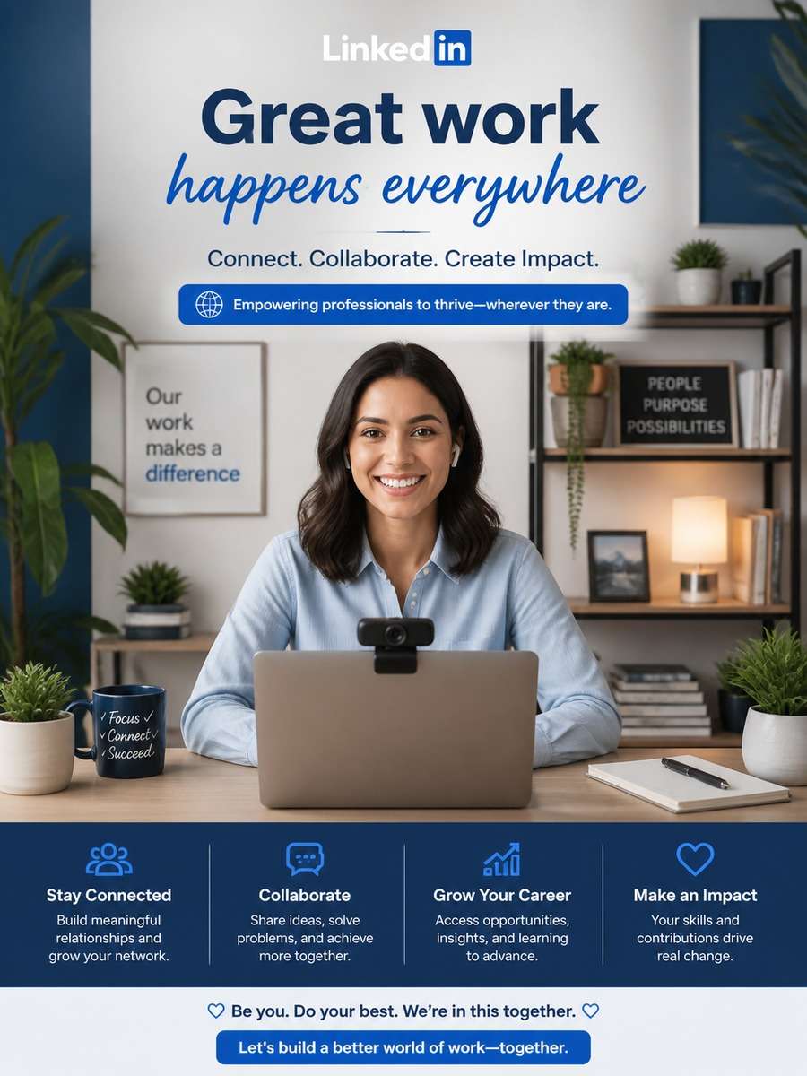 Remote Work Culture Poster photo