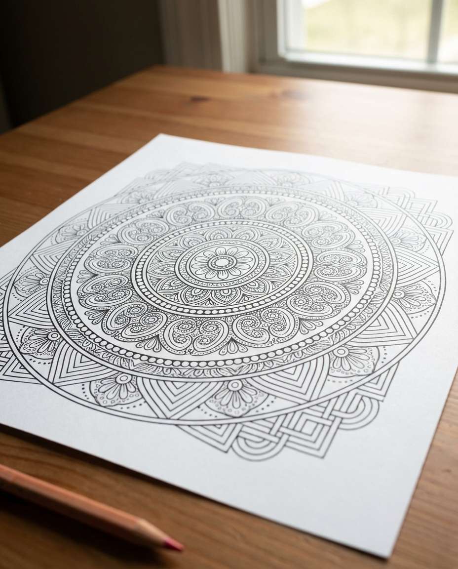 ultra intricate micromandala photo
