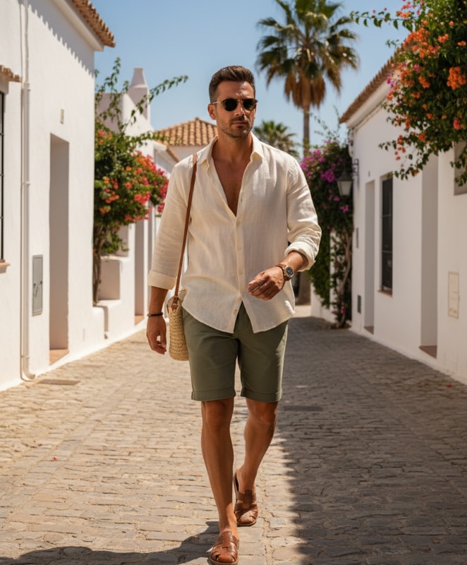 gemini mens linen look prompt