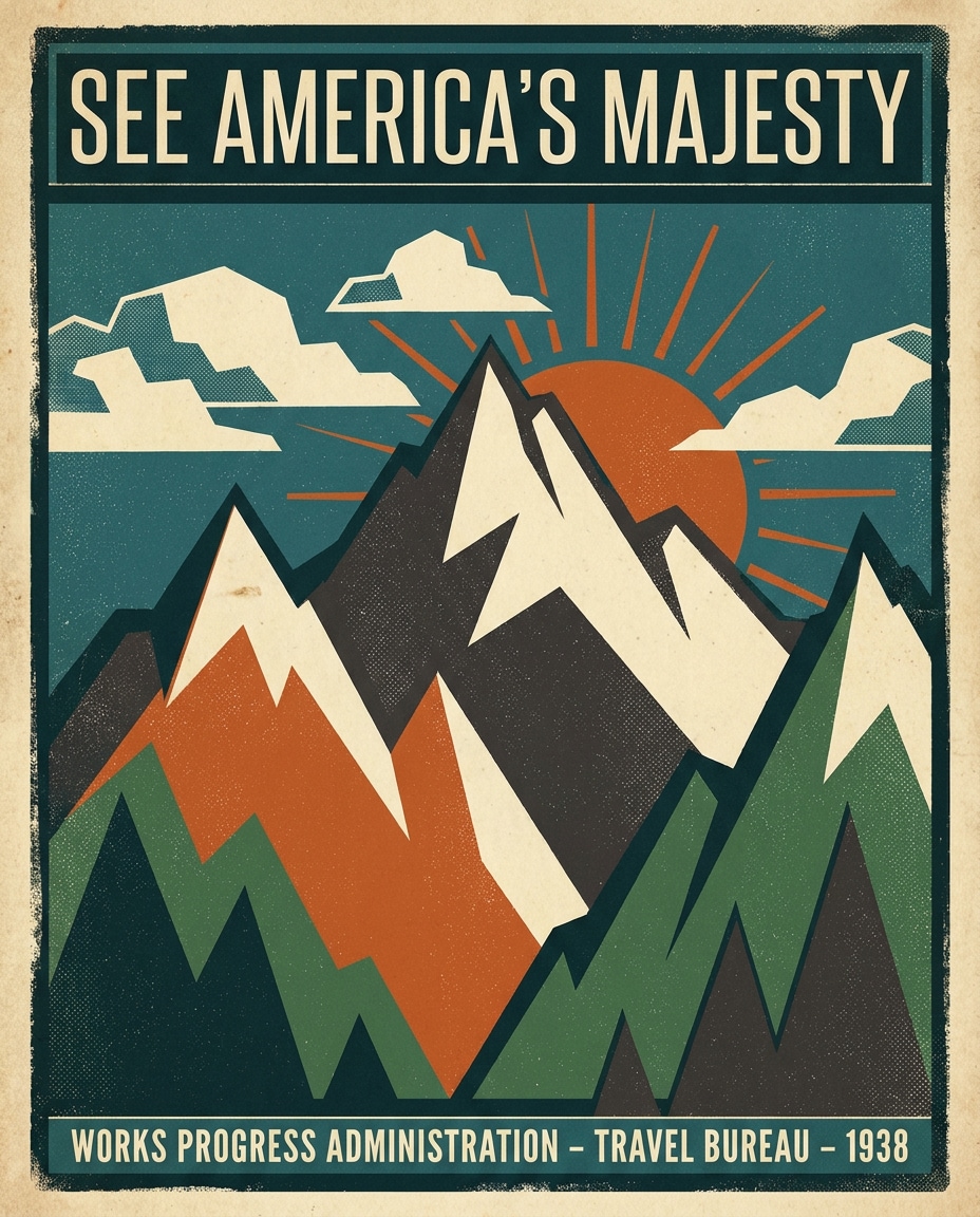 vintage wpa peak photo