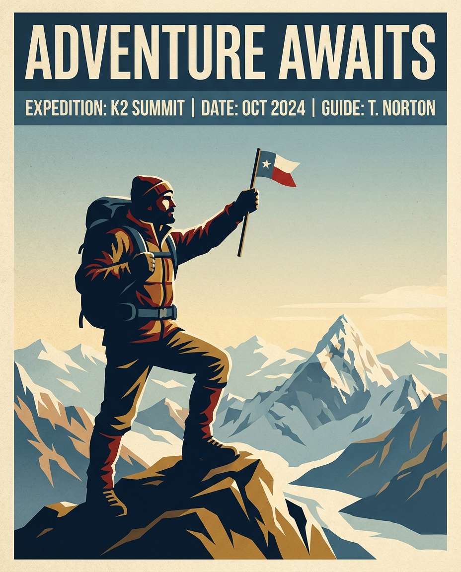 mountaineer summit flag photo