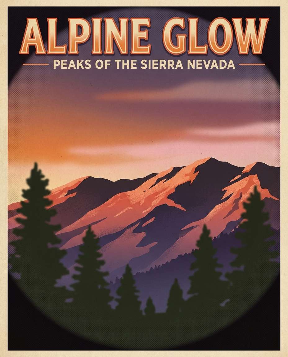 sunset alpenglow ridge photo