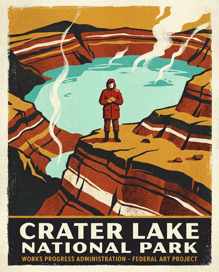 volcanic crater edge photo