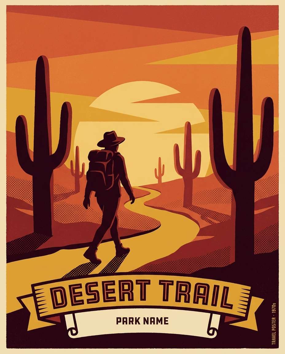 cactus sunset trail photo