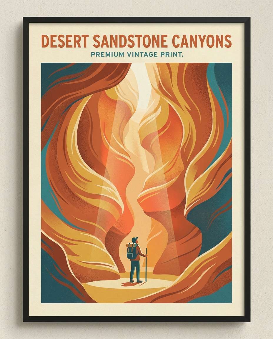 slot canyon glow photo